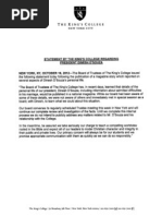 King's Statement