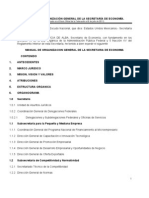 Manual de La Organización General de La Secretaría de Economía