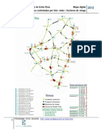 Mapa Digital Rutas Entrerrianas: Puestos Camineros, Zonas Controladas Por Rada-Foto, Sectores de Riesgo