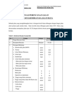 Tugas Rekayasa Jalan Raya