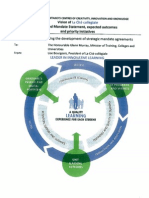 Ontario - Institutional Vision, Proposed Mandate Statement and Priority Objectives - La Cité Collégiale