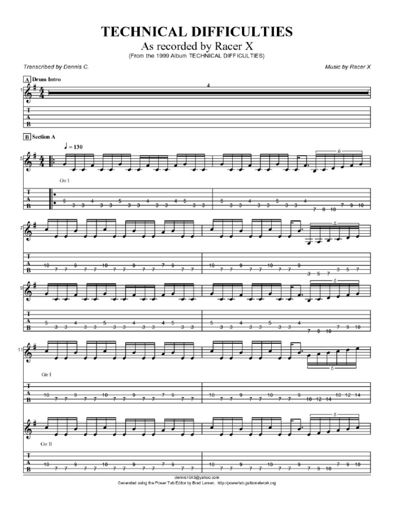Guitar Lesson - Paul Gilbert - Technical Difficulties | PDF