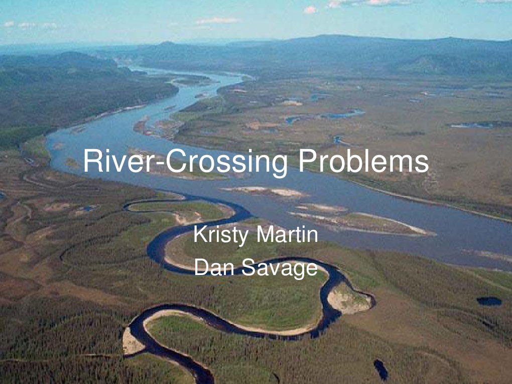 River Crossing Puzzle Solutions | PDF