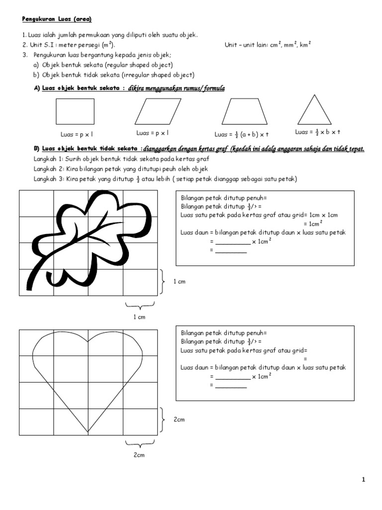 Pengukuran Luas Pdf
