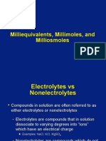 Mmoles and Micromoles