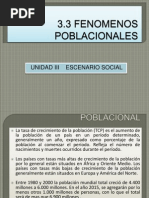 FENOMENOS POBLACIONALES
