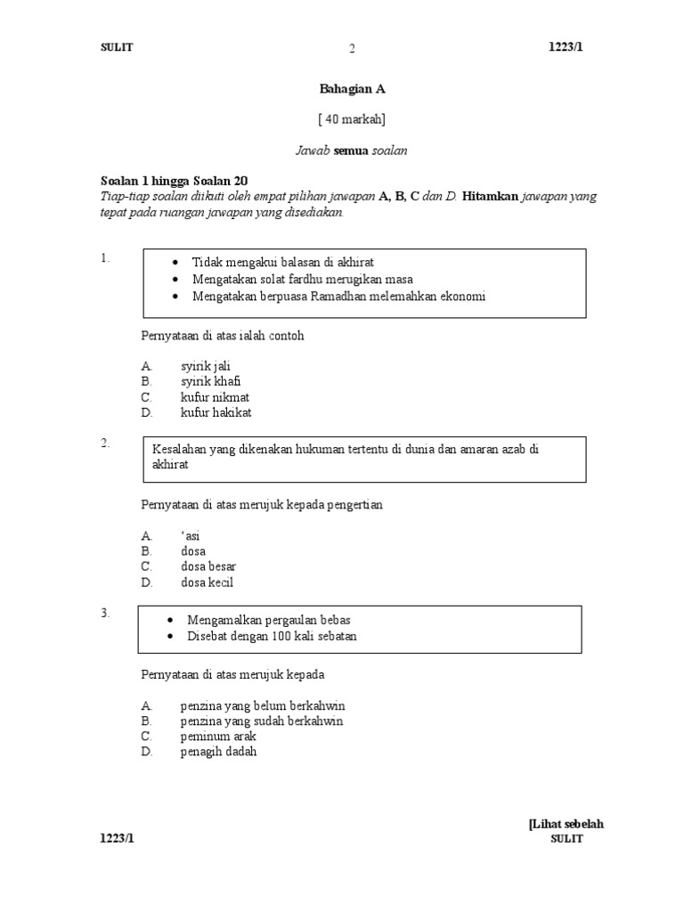 Contoh Soalan Prinsip Perakaunan Spm Kertas 2 - Galau ID