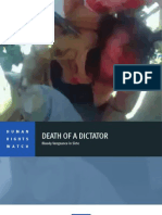 Rapport Human Rights Watch - Death of a dictator