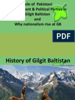 Role of Politic and Govt in Gilgit&amp; Nationalism