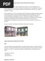 Manual de Reabilitação e Manutenção de Fachadas