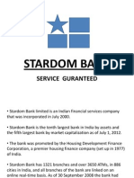 Stardom Bank: Service Guranteed