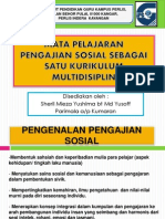 Mata Pelajaran Pengajian Sosial Sebagai Satu Kurikulum Multidisiplin