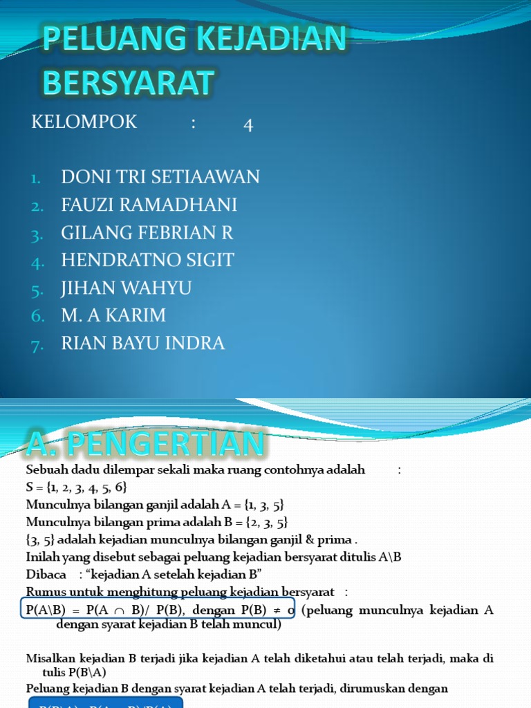Contoh Soal Peluang Kejadian Majemuk Dan Penyelesaiannya Dapatkan Contoh