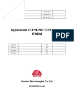 Guide To Usage of ANT-20E SDH Tester in WDM