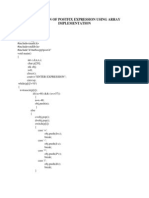 Evaluation of Postfix Expression Using Array Implementation