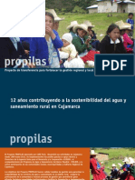 Propilas: Proyecto de Transferencia para Fortalecer La Gestión Regional y Local en Agua y Saneamiento
