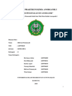 Reaksi Pengenalan Ion Anorganik