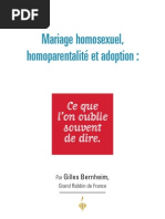 Download Mariage homosexuel homoparentalit et adoption  Ce que lon oublie souvent de dire Essai de Gilles Bernheim Grand Rabbin de France by Gilles Bernheim Grand Rabbin de France SN110325519 doc pdf