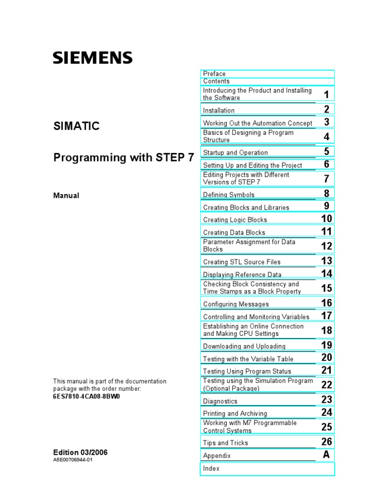 STEP 7 - Programming With STEP 7 | PDF | Keyboard Shortcut | Subroutine