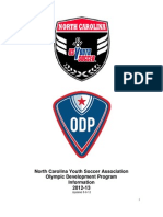 North Carolina Youth Soccer Association Olympic Development Program Information 2012-13