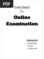 Project Report On Online Examination