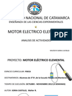 Proyecto Construcción de un  Motor Eléctrico Elemental