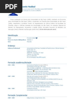 Currículo Lattes de Fernando Haddad, o comunista