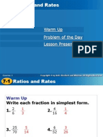 Warm Up Problem of The Day: Course 1 Course 1