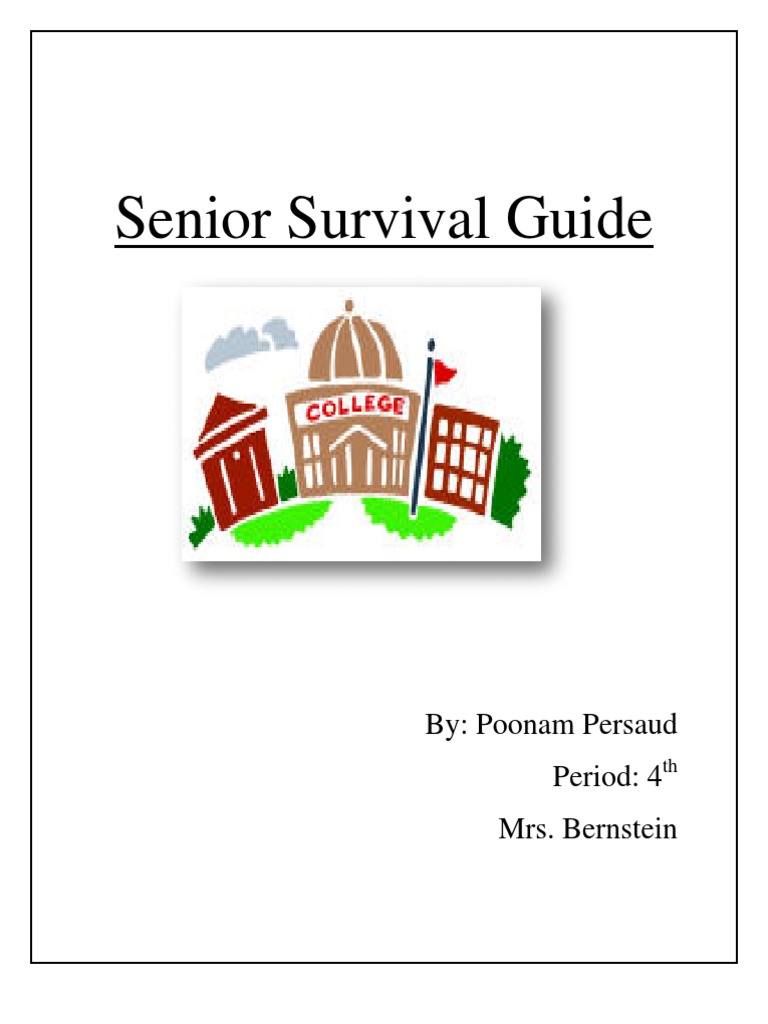 Senior Survival Guide!-Poonam Persaud2 | PDF | Sat | Medical School