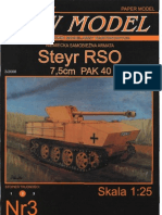 [Paper Model] - ADW Model 2008-03 nº3 - Steyr RSO 7,5cm PAK 40 (1-25) - Model kartonowy