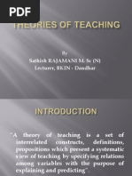 Download Teaching Theories by Sathish Rajamani SN110403252 doc pdf