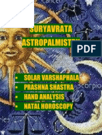 Suryavrata Astropalmistry: Solar Varshaphala Prashna Shastra Hand Analysis Natal Horos