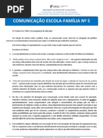 COMUNICADO ESCOLA / FAMILIA