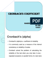 Cronbach Coefficient