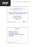 Evaluating RF Field Strength and Sar From Radio Base Station Sources