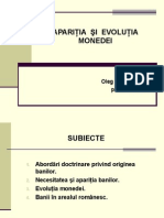 TEMA 2 Aparitia Si Evolutia Monedei