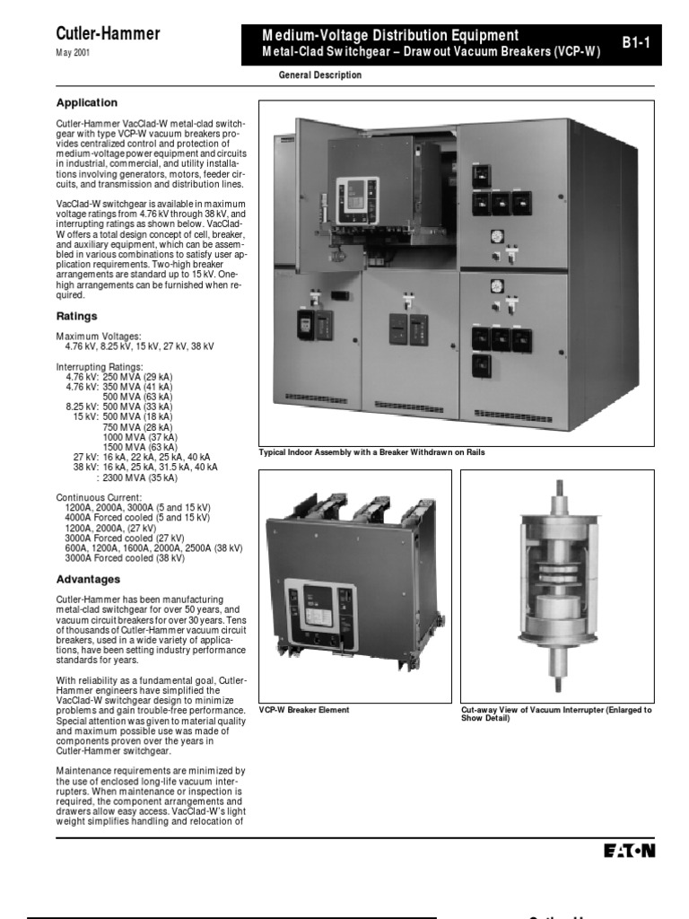 MV Metal Clad Switchgear - VacClad TD | PDF | Transformer | Relay