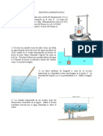 Problemas de hidrostática: densidad de líquidos, fuerzas y flotabilidad