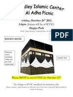 eid al adha picnic 2012 flyer