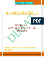 Applied Maths i u III Solution