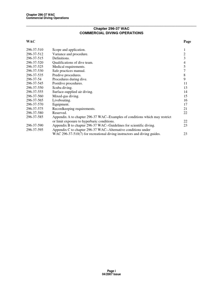 Diving Rules PDF Scuba Diving Underwater Sports
