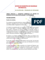 Gestión de Incidentes de Seguridad Informática