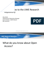 Adding Theses To The UWE Research Repository