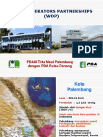 WATER OPERATORS PARTNERSHIPS (WOP) Antara PDAM Tirta Musi Palembang Dan PBA Pulau Penang