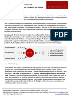 SGC White Paper: Using Lean Principles To Improve Profitability and Quality