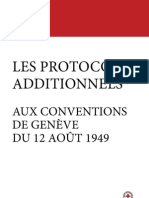 Les Protocoles Additionnels Aux Conventions de Genève Du 12 Août 1949