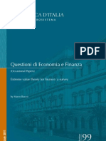 Questioni Di Economia e Finanza: Extreme Value Theory For Finance: A Survey
