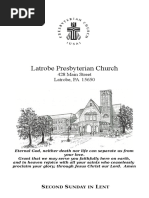 Worship Bulletin, Latrobe Presbyterian Church