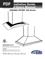 Download SV168 Wall Mounted Manual by Euro-Kitchen Inc SN11053525 doc pdf