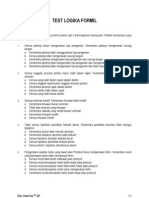 Soal Psikotest - Logika Formil